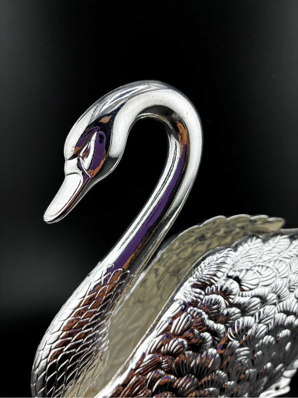 1984 Godinger Silver plated Swan letter holder - Picture 3 of 12
